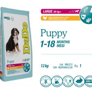 Dado - Puppy Large Pollo e riso da 12kg