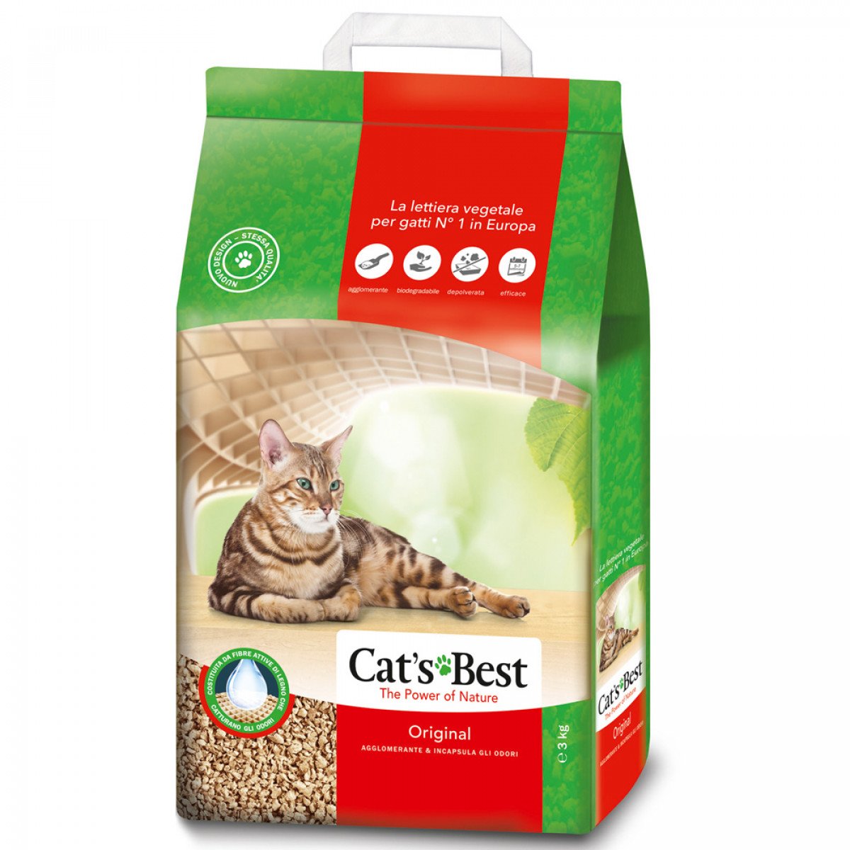 LETTIERA CAT'S BEST ORIGINAL 3KG - Agritalia