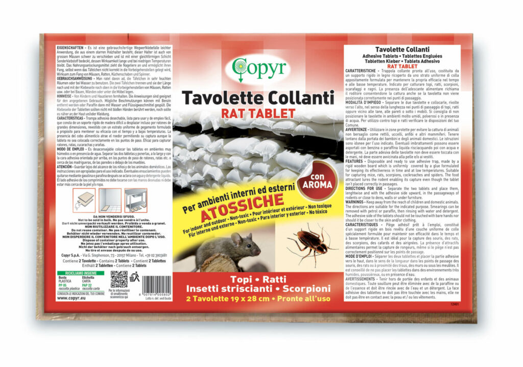 RAT TABLET - Tavolette Collanti