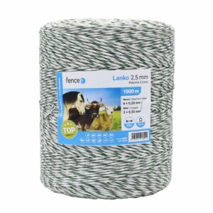 Filo per recinto elettrico - diametro 2,5 mm, lunghezza 1000 m