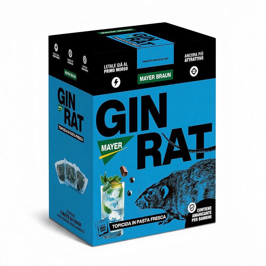 Topicida in Pasta Fresca GIN RAT Mayer Braun – Esca Professionale ad Alta Attrattività per Topi e Ratti