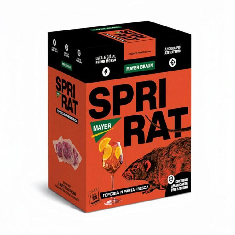 Topicida in Pasta Fresca SPRI RAT Mayer Braun – Esca Professionale ad Alta Attrattività per Topi e Ratti