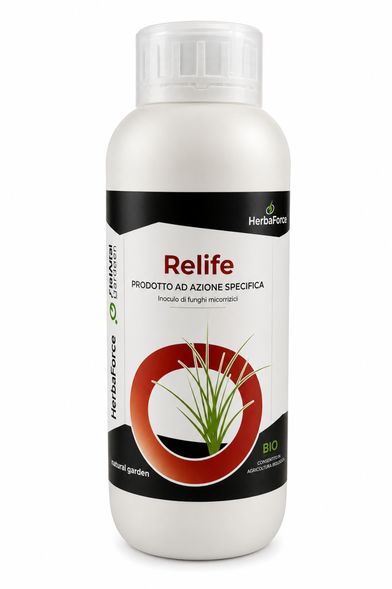 Relief – Inoculo di Funghi Micorrizici Liquido per Agricoltura Biologica | Bioattivatore Radicale Professionale 1 L