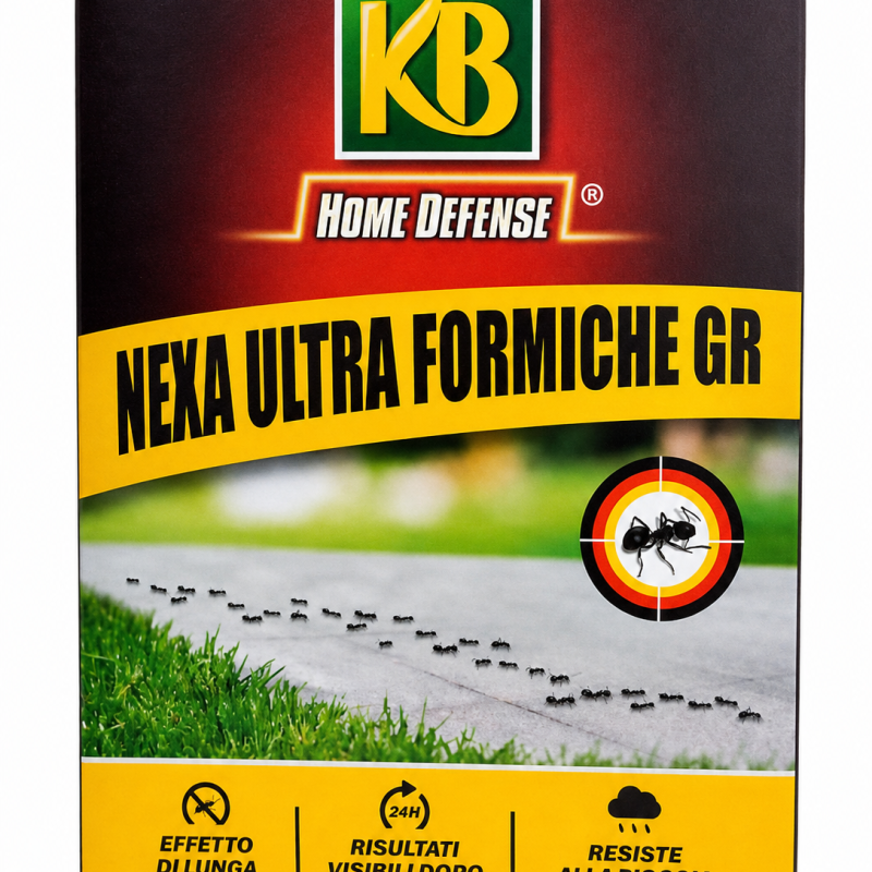 KB NEXA Ultra Formiche Home Defense GR 400 g – Insetticida Granulare Solubile Contro Formiche e Formicai